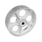 Vestil Semi Steel Wheel 10x2.5 Silver WHL-MA-10X2.5 - alternate 1